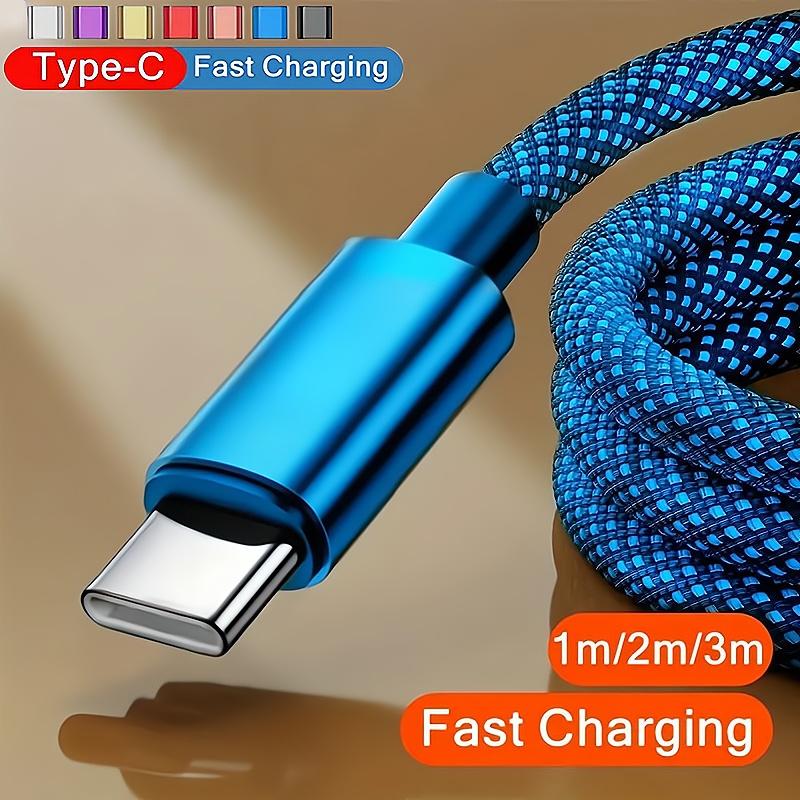 Цифровые кабели Высокоскоростной кабель USB Type-C для быстрой зарядки 3,3 фута/6,6 фута/9,9 фута для телефонов Android — совместим с Samsung, Redmi, OnePlus и Xiaomi
