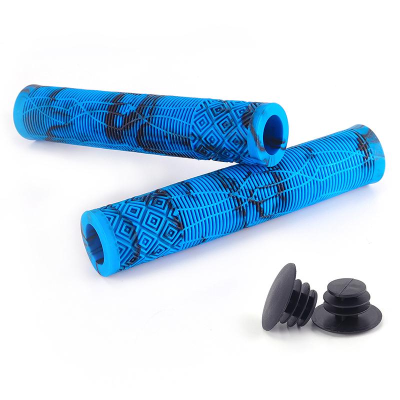 1 Pair Bicycle Handlebar Grips Soft Longneck Bars Bike Rubber Handle Grips For 22.2Mm Handlebar Tricycle Wheel Chair Mountain