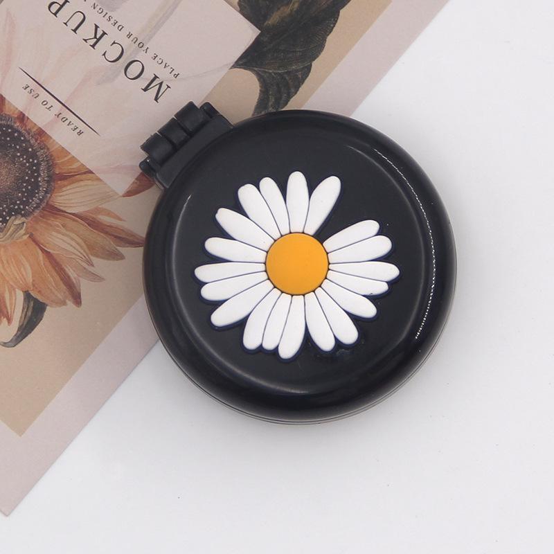 Симпатичные мини-складные гребни для волос с зеркалом, портативные для путешествий, массажная расческа для женщин и девочек, щетки для волос, аксессуары для укладки