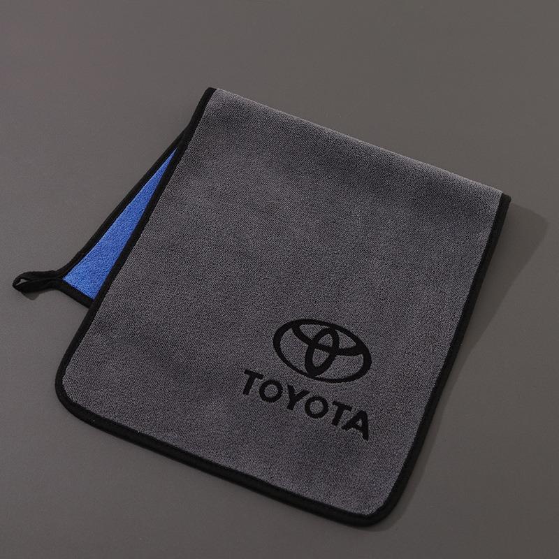 35x75cm Car Cleaning Towels Plush Water Absorbing Wash Towel For Toyota 86 Corolla Prius YARiS Hilux CHR SUPRA RAV4 Accessories