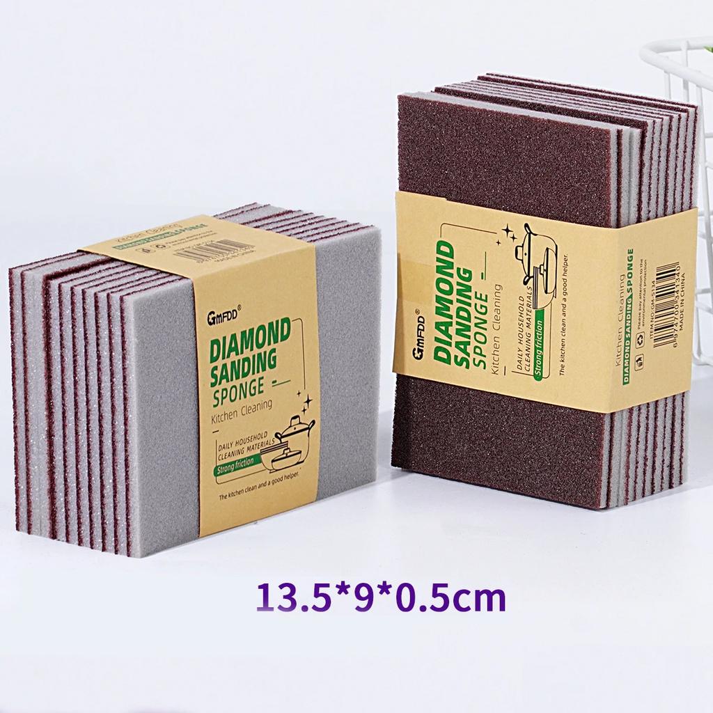 Кухонная губка Magic Sponge Eraser Карборундовая щетка для удаления ржавчины Очищающая щетка для удаления накипи Чистящая губка для варочной поверхности Кастрюли Посуда Губки