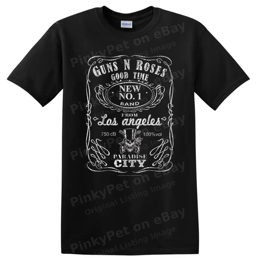 Guns N Roses Рок Метал Футболка Графика Группы Концертная Футболка Музыкальные Фанаты