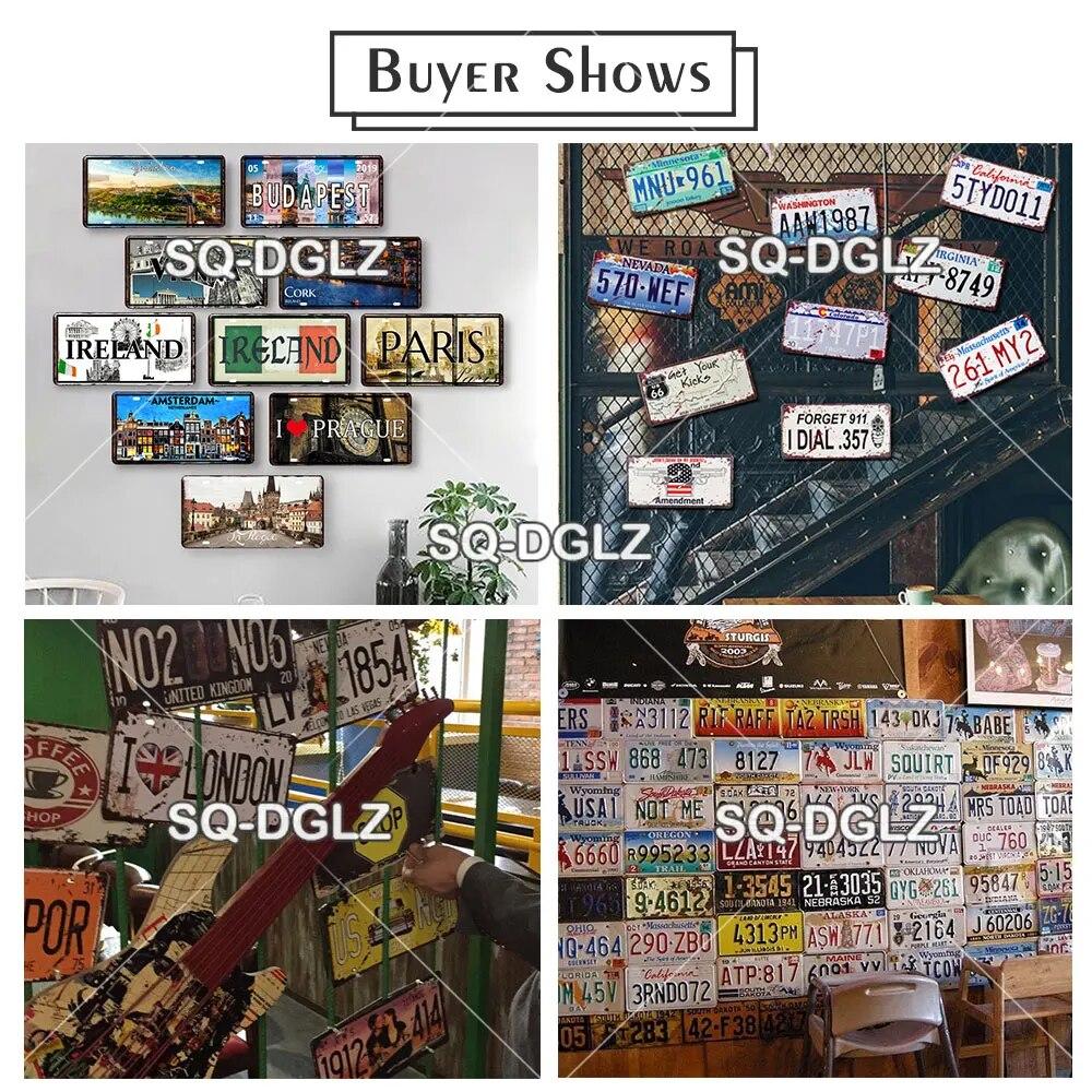 [SQ-DGLZ]P-S Country Flag 15x30cm Plate Metal Sign Vintage Tin Sign Wall Decor For Club Travel Poster Saudi Arabia/Russia