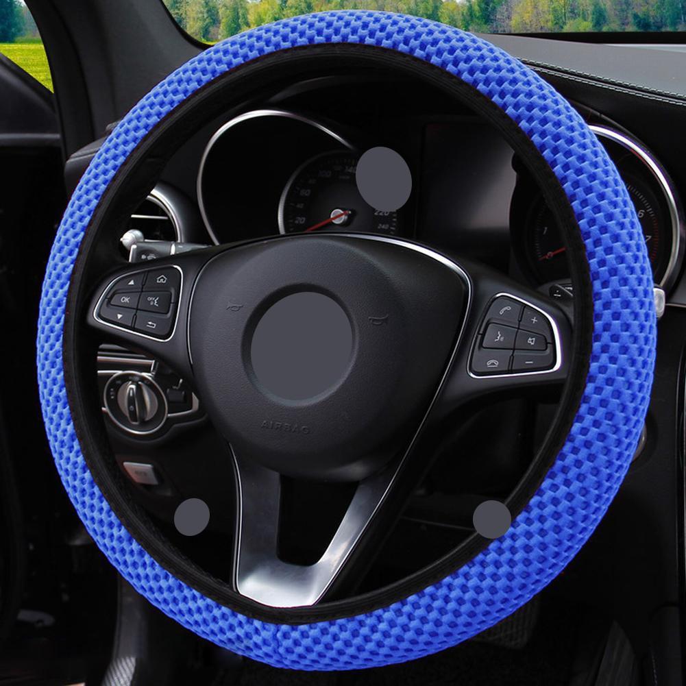 High Quality Anti-slip Wheel Protector Car Steering Wheel Cover 1x New