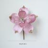 1PC Christmas Artificial Flower 22cm Fabric Sticky Pink Sequins Imitation Magnolia Flower Living Room Decoration Christmas Decoration Small Gift