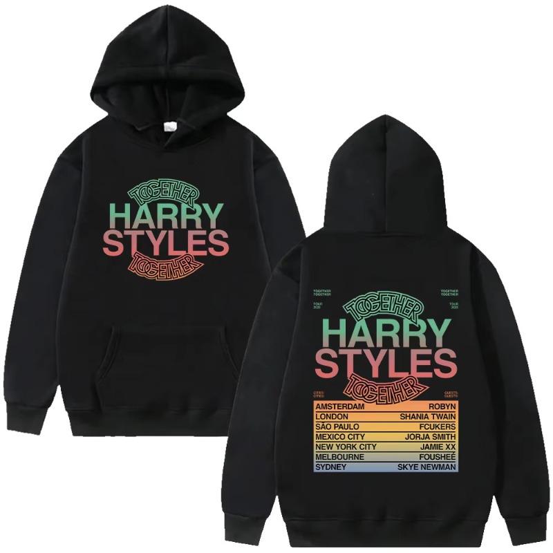 HarryStyle Together Tour 2026 Hoodies with Hooded Long Sleeve Sweatshirts Trendy Women Men Clothing Casual Pullovers High Street
