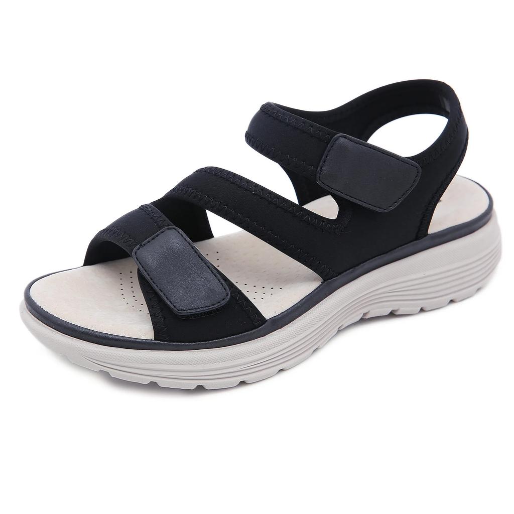 Summer Shoes Women Sandals Soft Women Wedge Sandals Thick Sole Comfortable Ladies Summer Holiday Shoes D130