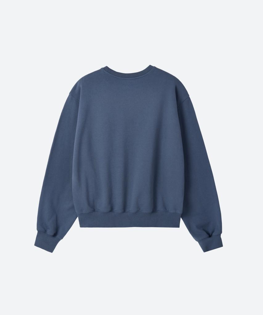 MOONSUN M.C Unisex, Logo Basic Sweatshirt / Blue