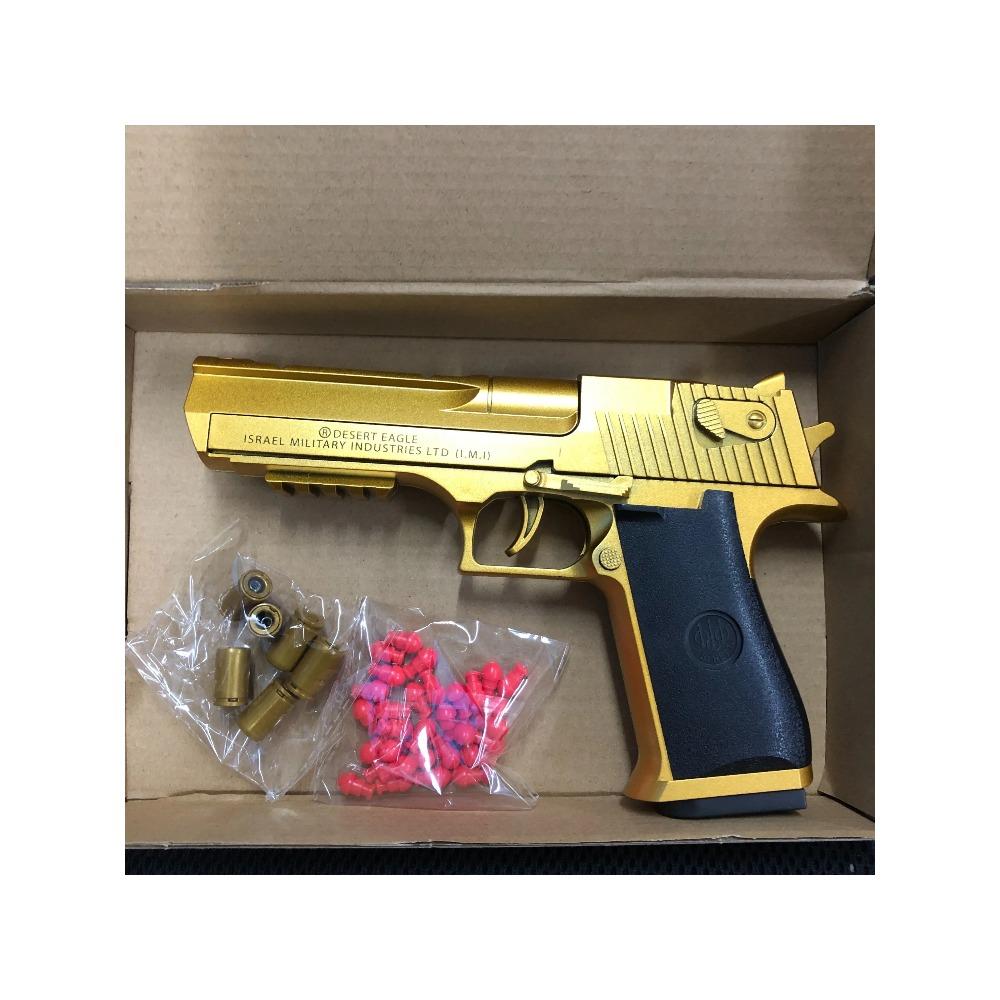 Пистолет с непрерывной стрельбой Desert Eagle Механический Пустой Подвесной Игрушечный Пистолет с Мягкими Пулями Выброс Гильз Игрушка-Снятие Стресса Подарок для Мальчиков