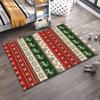 Festive Deer Pattern Rug Non-slip rug suitable for living room and bedroom sofas