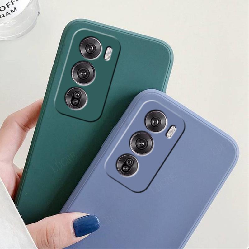 For Reno 12 Pro 5G Case Cover OPPO Reno12 Reno 12 Pro 5G Capas Liquid Silicone Shockproof TPU Soft Cover Reno 12 Pro 5G Fundas