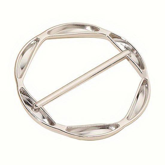 1 шт/3 шт женские шарф кольцо цинковый сплав рубашки зажимы скручивание тройник узел кольцо футболка галстуки платье зажимы одежда затягивающий зажим для рубашки шарф платье