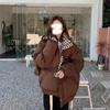 Унисекс ретро клетчатая хлопковая куртка, зимний стиль Харадзюку: Толстый, Свободный и Стильный