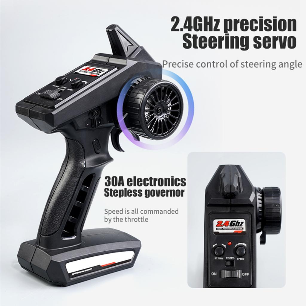 Off-Road Truck RC Car High Speed 38km/h 1/16 2.4GHz Racing Car 4WD RTR Full Proportional with LED