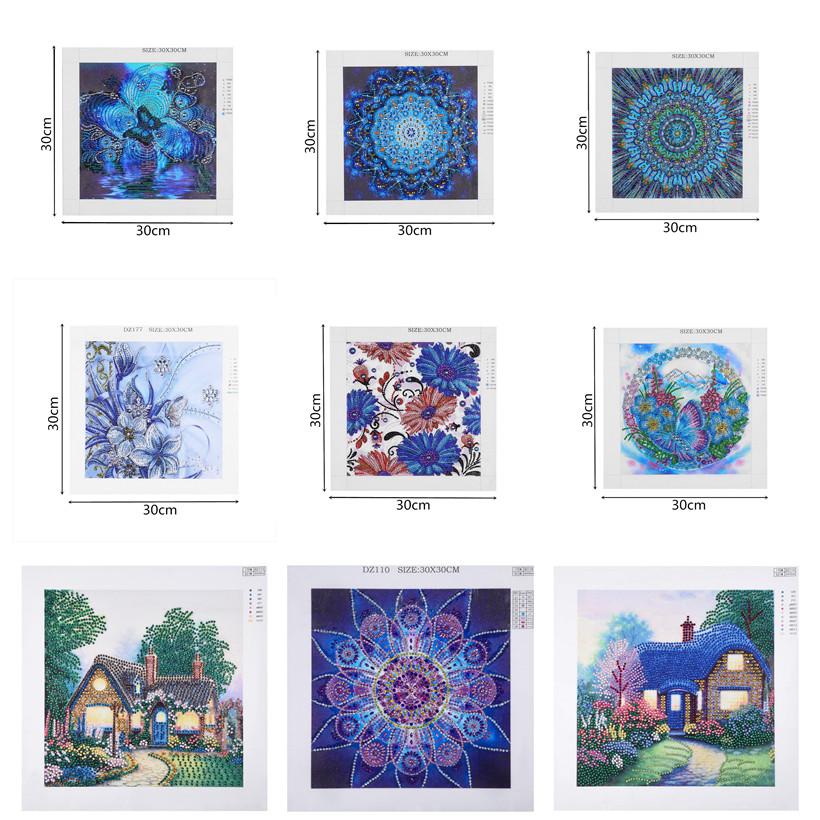 Новая алмазная живопись особой формы, цветок, живописный узор, сделай сам, 5D часть, дрель, набор для вышивки крестом, художественная вышивка со стразами