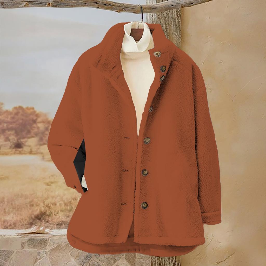 Женский однотонный повседневный свободный кардиган с длинным рукавом на пуговицах, кардиган с капюшоном, фланелевое пальто