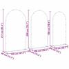 Wedding Arch Set 3 pcs White Steel