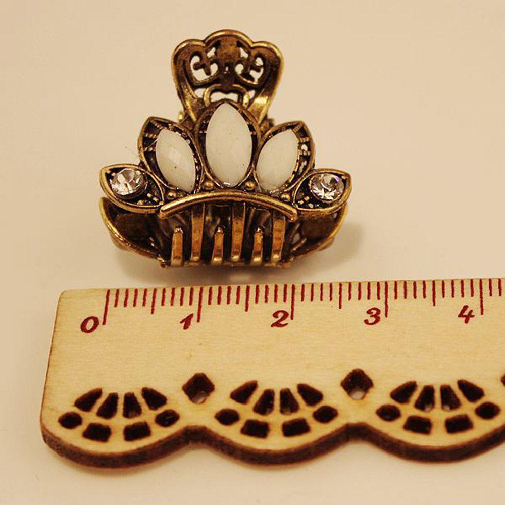 Random Color Fashion Gifts Jewelry Resin Hairpins Mini Hair Clip Claw Barrette Butterfly Crown