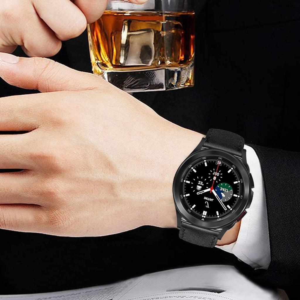 Кожаный ремешок Hermes для 20/22 мм Huawei GT, Samsung Galaxy, Garmin Venu