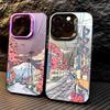Мультяшный чехол с изображением японского городского пейзажа для iPhone 17 Pro Max 16 11 14 Plus Air 15 12 Pro 13 Чехол для телефона