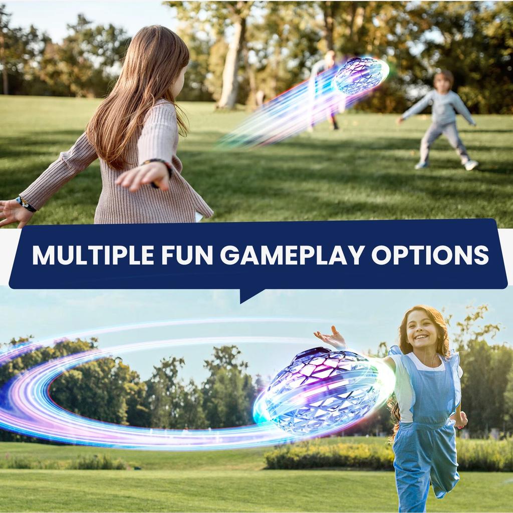 Игрушки с летающими шарами, бумеранг с подсветкой, мини-дрон с ручным управлением для детей, спиннер Galaxy Ball Fly, игрушечные подарки