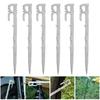 6 шт 20/35 см колышек для палатки для кемпинга из прочной нержавеющей стали для многофункционального использования на открытом воздухе в саду
