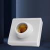 1Pcs Square Fitting Socket Plug Lamp Holder E27 LED Light Bulb Holder Switch Hanging Lamp