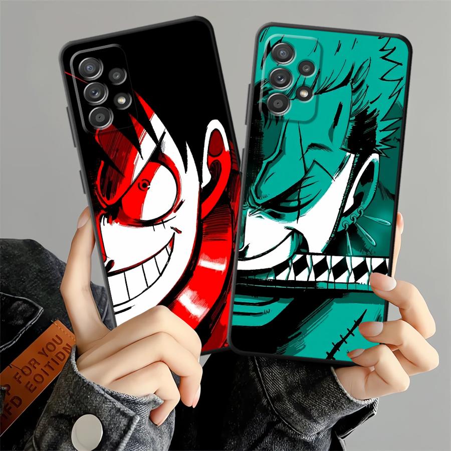 Чехол для Samsung Galaxy A03 A10 A20 A01 A02 A50 A70 A30 A40 A06 Note 20 Ultra 9 10 A04 A05 Мягкая задняя крышка телефона Крутой Аниме