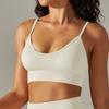 Однотонное красивое спортивное нижнее белье с бретельками на спине без косточек для бега, фитнеса, йоги, верхней части