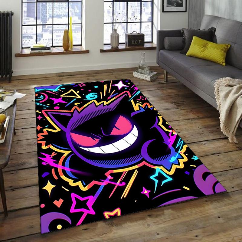 1pc Gengar2 Design Area Rug - Non-Slip, Soft & Cozy Floor Mat for Living Room, Bedroom, Office - Indoor/Outdoor Decorative Carpet