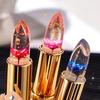 3 Color Long Lasting Temperature Color Changing Lip Balm Crystal Jelly Flower Lipstick Gloss Transparent Moisturize Lips Makeup Cosmetic