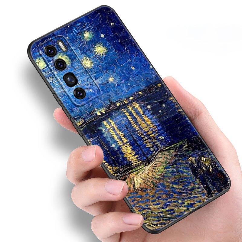 Чехол Van Gogh Starry Sky Art для Huawei NOVA 8 9 Pro 8i 7i 7SE Y60 5T Mate 40 30 20 10 Lite Honor 50 30 Premium Pro Plus 30S