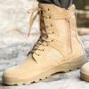 Модные Легкие Водонепроницаемые Нескользящие Износостойкие Весенне-Осенние Боевые Ботинки для Занятий Спортом на Открытом Воздухе, Тактические Ботинки с Высоким Берцем для Пеших Прогулок И