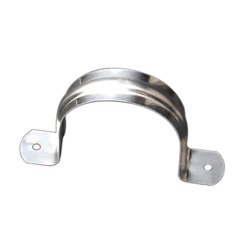 100/50 шт. Хомут для трубы из нержавеющей стали с 2 отверстиями, кронштейн для жесткой трубы, хомут для трубы, сверхмощные хомуты для кабелепроводов