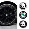 Car Sticker 2025 Hot 4Pcs 56/60/65/68MM Wheel Center Hub Caps Sticker Tire Rim Cover For Skoda Octavia A5 3 2 VRS Vision Kodiaq 