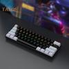 Проводная механическая игровая клавиатура с RGB-подсветкой, эргономичный дизайн, 61 клавиша, компактная мини-проводная офисная клавиатура для ноутбука