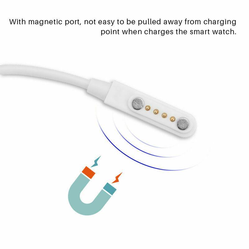 Магнитное зарядное устройство Usb 2.0 кабель для зарядки шнур питания 4-контактный для смарт-часов Kw88
