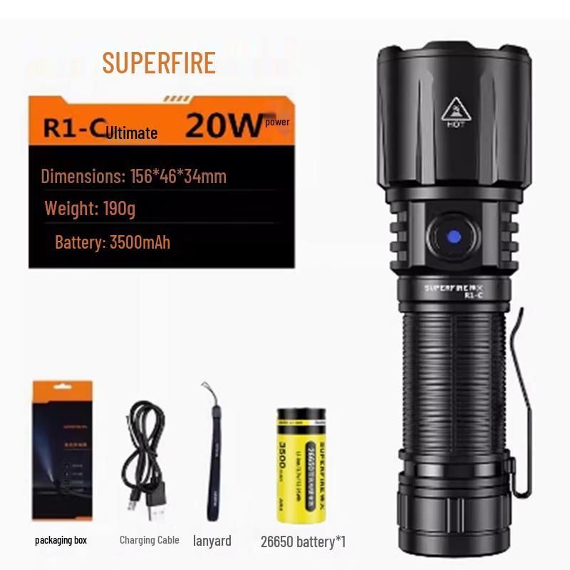 SupFire R1-C LED Rechargeable Flashlight