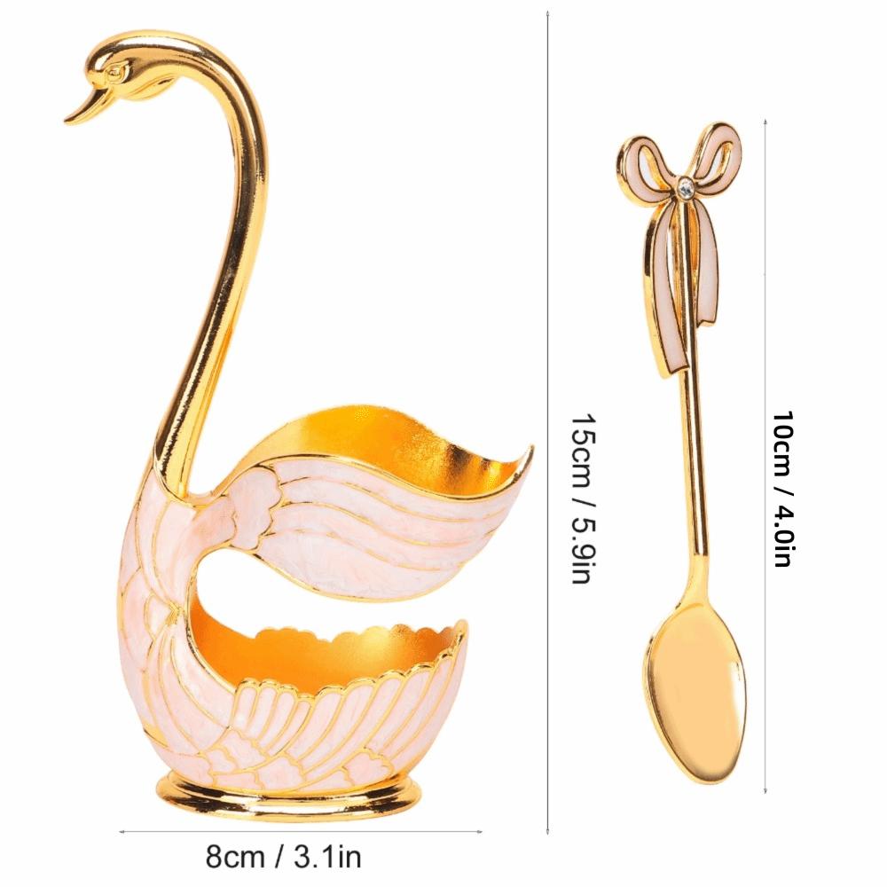 7pcs Zinc Alloy Coffee Spoon Set Gold Tea Spoon Set Dessert Spoons Spoon Fork Set For Fruit