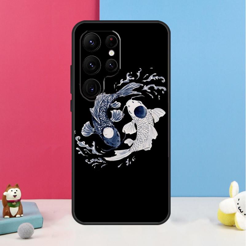 Чехол с изображением рыбы кои Инь-Ян для Samsung Galaxy S26 S25 Ultra S20 S21 S22 S23 S24 Plus S10 S25 FE Задняя крышка