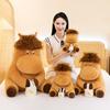Adorable New Style Plush Working Pony Toy Cuddly Stuffed Animal Pillow Gift For Girls