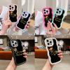 Чехлы для телефонов N84 King Queen Couples Macaron Wavy Edge для iPhone 16 Pro Max Samsung S24 Plus S23 Ultra A35 A55 Xiaomi Redmi Note 13 Противоударный чехол