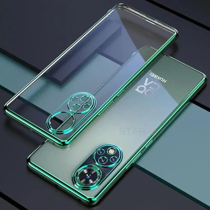 Роскошный прозрачный чехол-бампер для Huawei Honor 50 60 70 80 Pro Se 20 Nova 9, мягкий силиконовый прозрачный чехол Honor50 Nova9