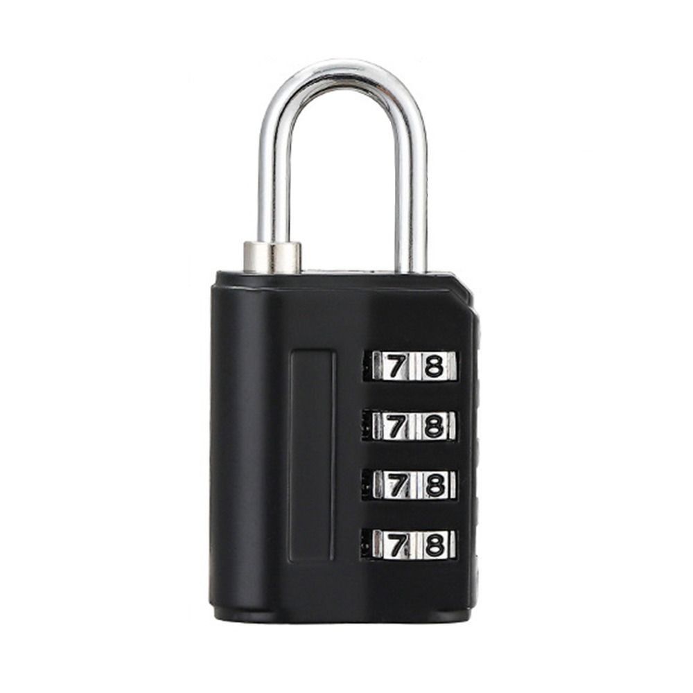 Zinc Alloy Dormitory Cabinet  Lock Padlock Backpack Zipper Lock New 4 Digit Password Lock  Home