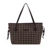 Korean Style Plaid Tote Bag - Classic Versatile Large Capacity Shoulder Bag