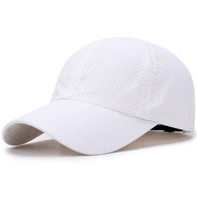 Summer Hole Breathable Baseball Cap Men and Women Solid Color Hat Simple Outdoor Travel Hats Golf Caps Sun Hat