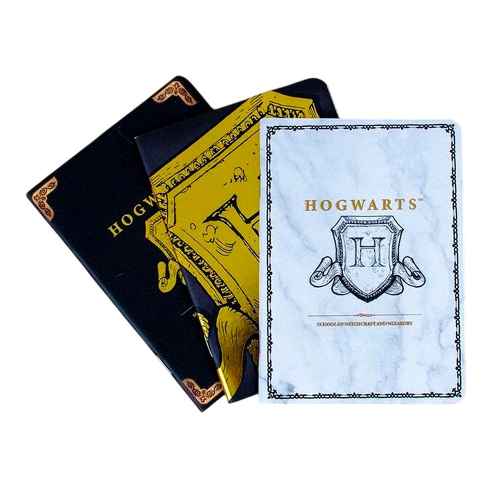 Harry Potter Hogwarts Crest Pocket Notebook (Pack of 3)