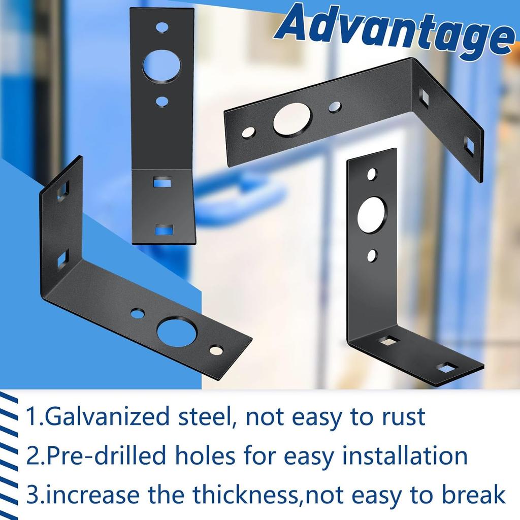 Dunzy 2 Pcs Galvanized Trailer Light Brackets Mounting L Shape Tail Light Bracket For Boat Utility Trailer Parts Accessories, 4.5 X 3 X 1.5 Inch