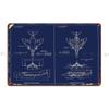 F Phantom Ii Blueprint Metal Plaque Poster Funny Design Designing Designs Designing Tin Sign Poster