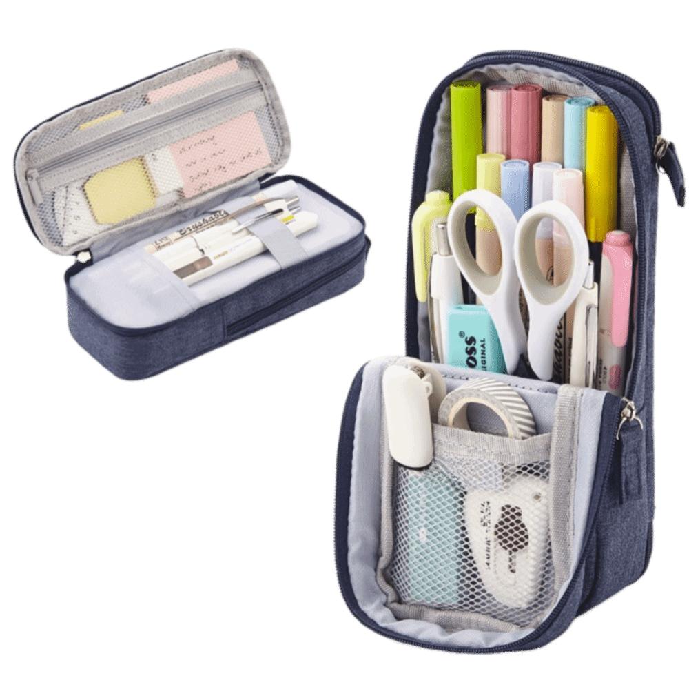 Simple Pen Storage Bag Large-capacity Student Stationary Boxes Folding Pencil Case  Children